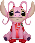 Gemmy Disney Stitch Christmas Inflatable, 4.5 Ft Tall, Elf and Angel Versions, Outdoor Holiday Decoration