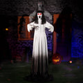 Halloween Animatronics Decorations, Animated Up & Down Haunted Ghost with Sound Activated, Spooky Sound,