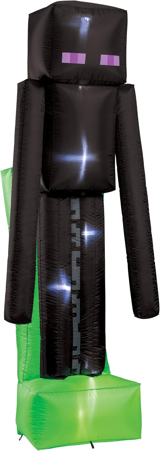 Minecraft Enderman Inflatable Lawn Decoration, Official Minecraft Party Decor, 8.5 Foot Inflating Enderman