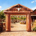 Blueweenly 8.2 ft Inflatable Western Arch Giant Cowboy Party Decoration / Wild West Arch for Outdoor Party,