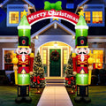 AerWo 10FT Christmas Inflatable Outdoor Decoration, Nutcracker Soldier Christmas Inflatables Arch, Christmas