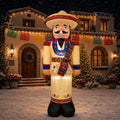 8FT Mexican Christmas Inflatable Nutcracker Soldier Outdoor Decorations / nutcracker soldier inflatable with