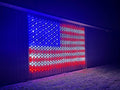 Large LED American Flag Net Lights, 10ft by 20ft, Outdoor Patriotic Flag Light Display for Home and Garage